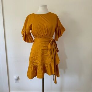 Cynthia Rowley Marigold Ruffle Mini Dress M